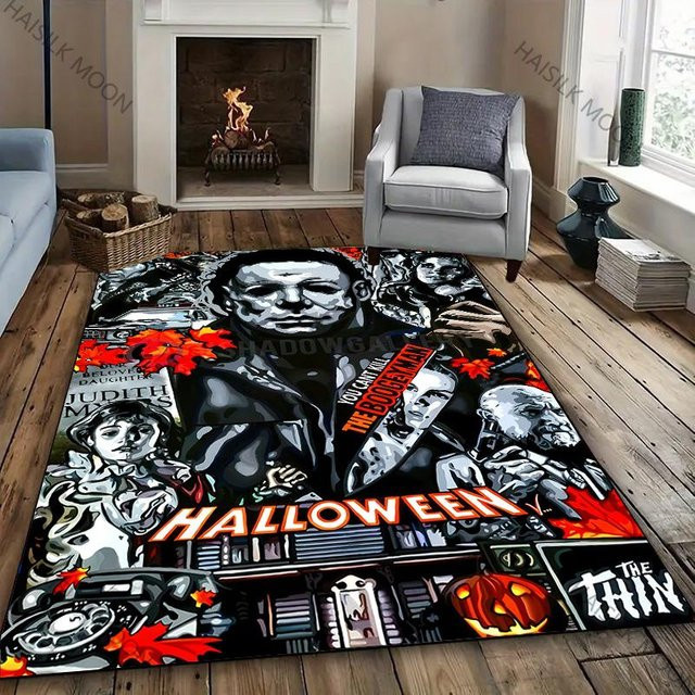 Michael Myers Halloween Druck Teppich aus Polyester, Mehrfarbig, B/T: 60 x 40 cm - Bild 1