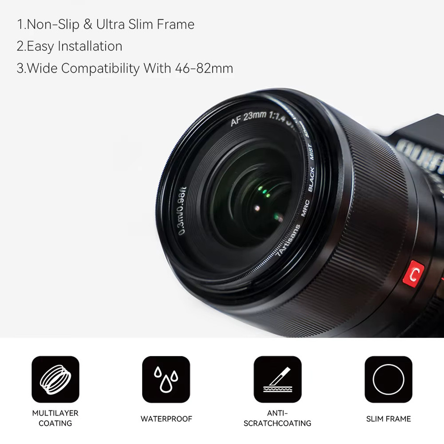 7artisans Black Mist Diffusion Kameraobjektivfilter für Video und Porträtfotografie in Schwarz - Bild 4