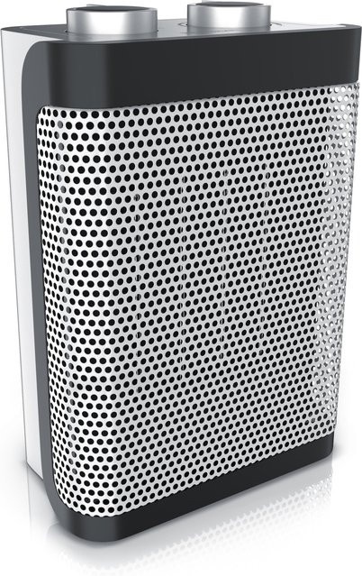 Brandson Keramikheizgerät Silber mit 1500W, Temperaturregelung und Überhitzungs- sowie Umkippschutz - Bild 1
