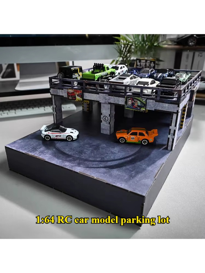 AT 99 MODEL RC Auto Modell Parkplatz, 1:64, Elektrische Drift-Drehscheibe - Bild 5