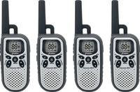 Stabo freecomm 400 II 4er Funkkoffer Walkie-Talkie-Set in Schwarz und Grau mit 16 Kanälen und bis zu 10 km Reichweite - Bild 1