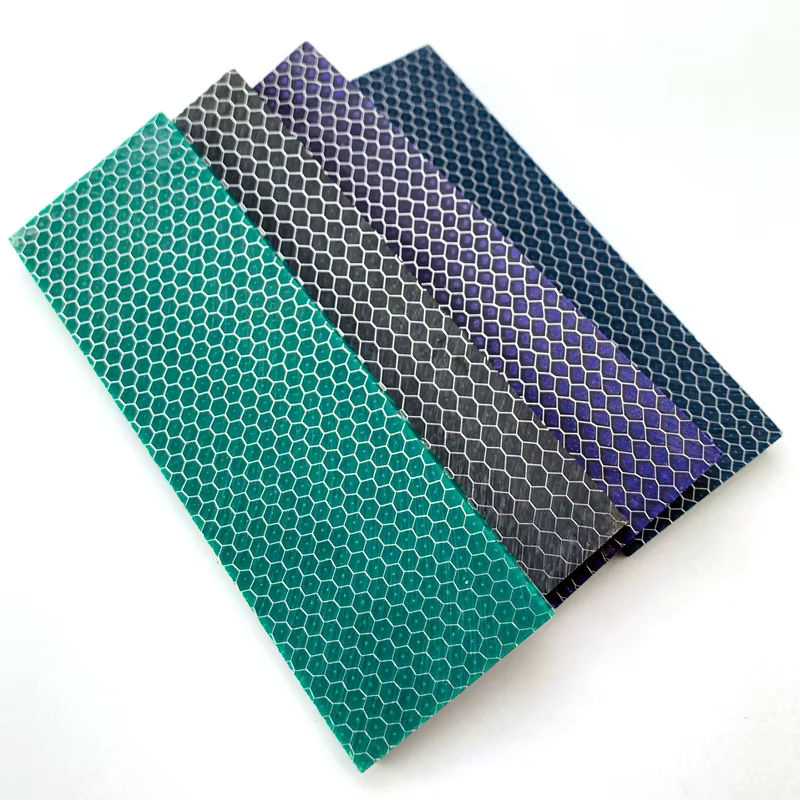 C-Tek Messergriffmaterial Platte mit Schlangenkorn und Wabenmuster aus Harzmaterial - Bild 2