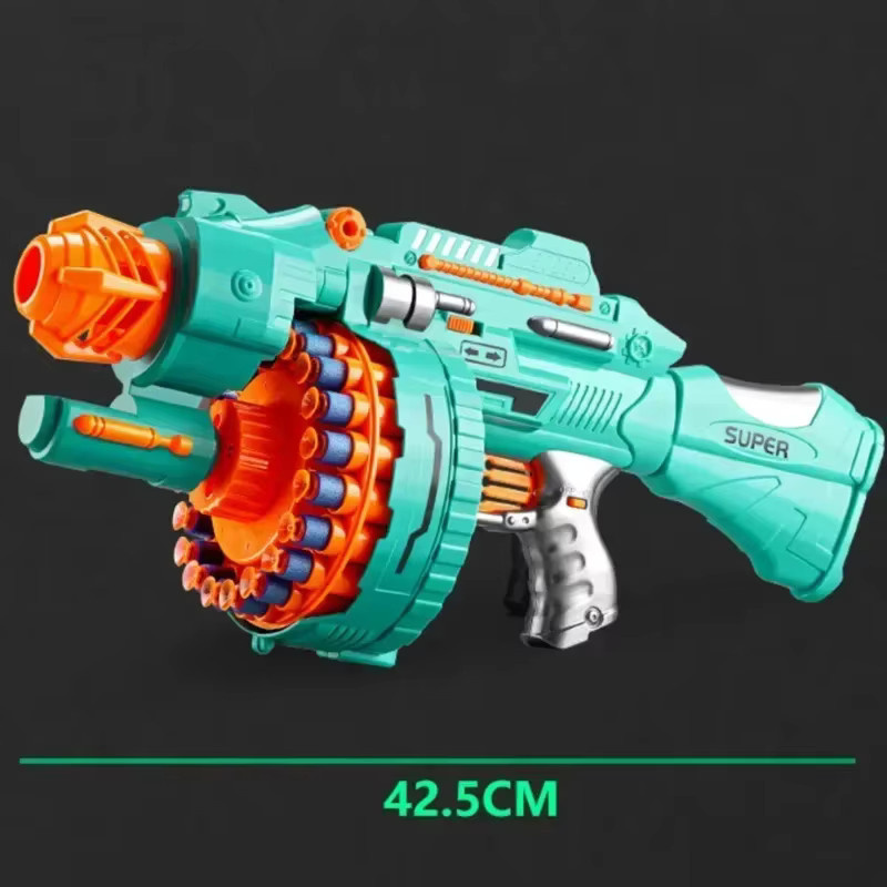 Nerf Gatling Pistole, Elektrische Saugnapf Soft Bullet BB Gun, Grau, Bunt / Mehrfarbig - Bild 5
