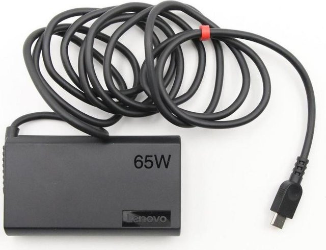 Lenovo AC-Adapter 65 Watt 20V mit USB-C Anschluss in Schwarz - Bild 1