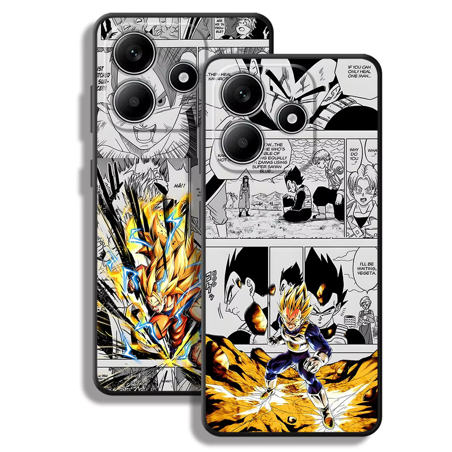 Dragon Ball Goku und Son Gohan Handyhülle für Xiaomi Redmi Note 7 8 10S 13 14 Pro Plus 11S 12S 9S 9 10 11 12 in Schwarz - Bild 3