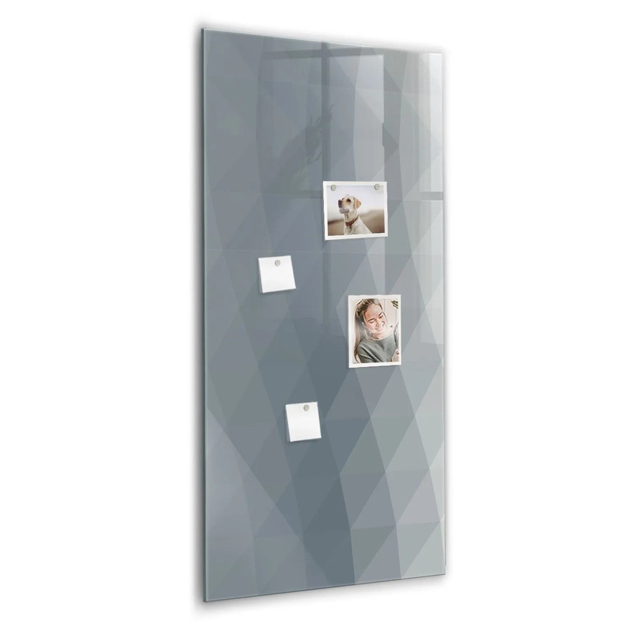 Tulup Glasmagnettafel Abstrakte Graue Wellen, Magnetisches Glassboard für das Büro, Breite: 120 cm, Höhe: 60 cm - Bild 2