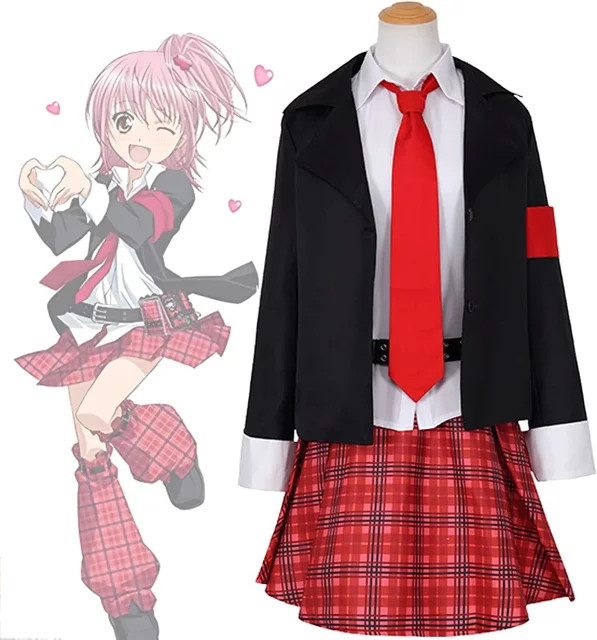 HHYRCOS Shugo Chara Hinamori Amu Cosplay Kostüm Mädchen, JK Schuluniform, Rot - Bild 1