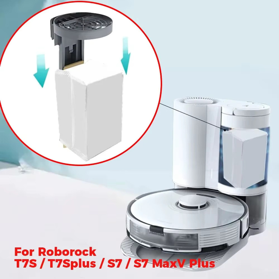 Roborock Staubbeutel-Ersatzteile in Weiß für T7S T7S Plus S7 S7 MaxV Plus S7 Plus Roboterstaubsauger als Einweg-Staubbehälter-Ersatzteile - Bild 2