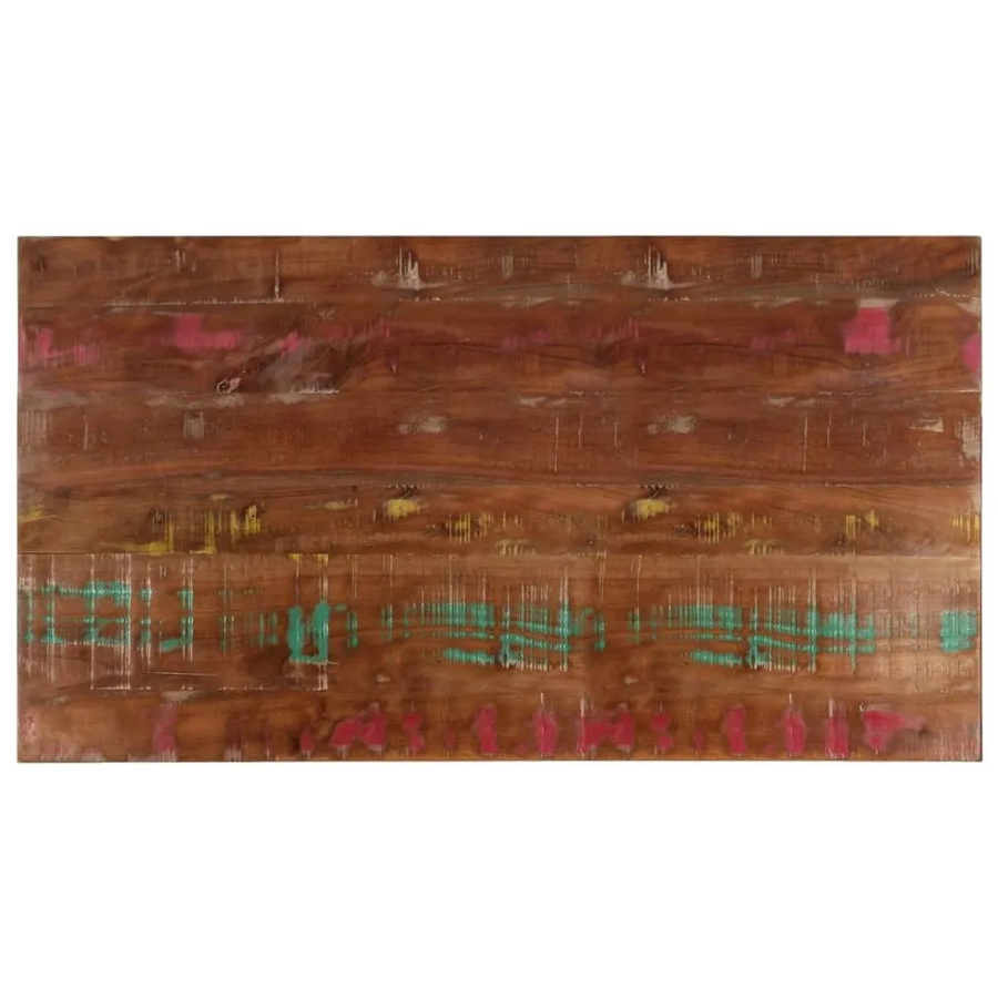 vidaXL Tischplatte aus Massivholz in Altholz-Optik, Rechteckig, Braun, B/T/H: 120 x 60 x 1,5 cm - Bild 2