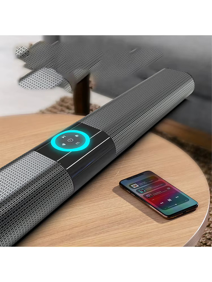 AyeBeau Bluetooth Soundbar mit kabellosem Subwoofer und FM-Radio in Schwarz - Bild 6