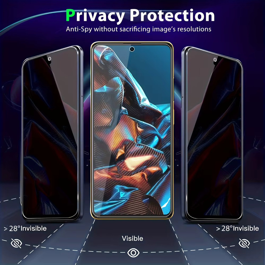 NNBILI 3er-Pack Sichtschutz aus gehärtetem Glas für Redmi Xiaomi Note 14 13 Pro 12 Pro Plus 11 11S 10S Pro in Transparent - Bild 3