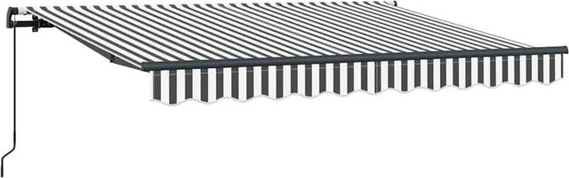 vidaXL Einziehbare Markise Anthrazit mit Aluminiumgestell B: 250 cm, H: 200 cm - Bild 1