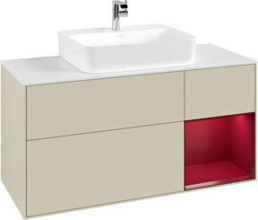 V&B Waschtischunterschrank Finion in Weiß lackiert, Breite: 120 cm, Tiefe: 50,1 cm, Höhe: 50,1 cm - Bild 1