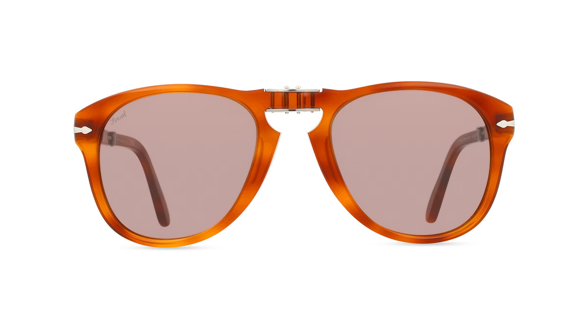 Persol PO0714SM Sonnenbrille Pilot, Vollrand, Acetat, Herren, Orange - Bild 1