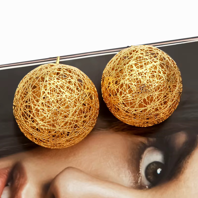 IVOG Ohrringe, Messing, Gold, Damen - Bild 3