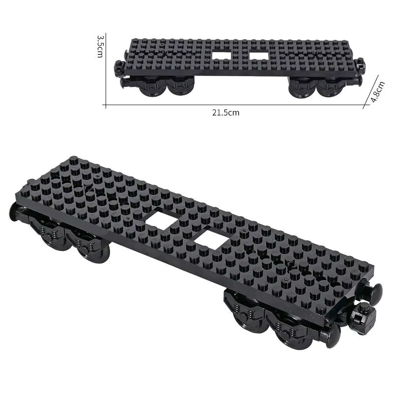 Sky Feather MOC City Train Base Wheel Carriage, Bausteine, Zubehörset - Bild 3