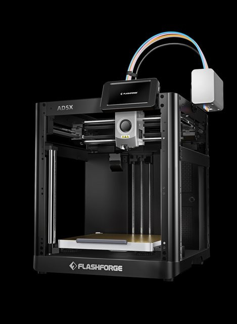 Flashforge AD5X FDM 3D-Drucker in Schwarz - Bild 1