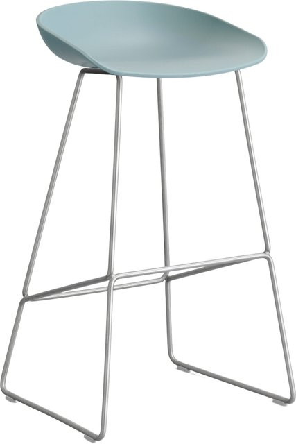 HAY About A Stool AAS 38 Hocker in Blau aus Stahl und Polypropylen - Bild 1