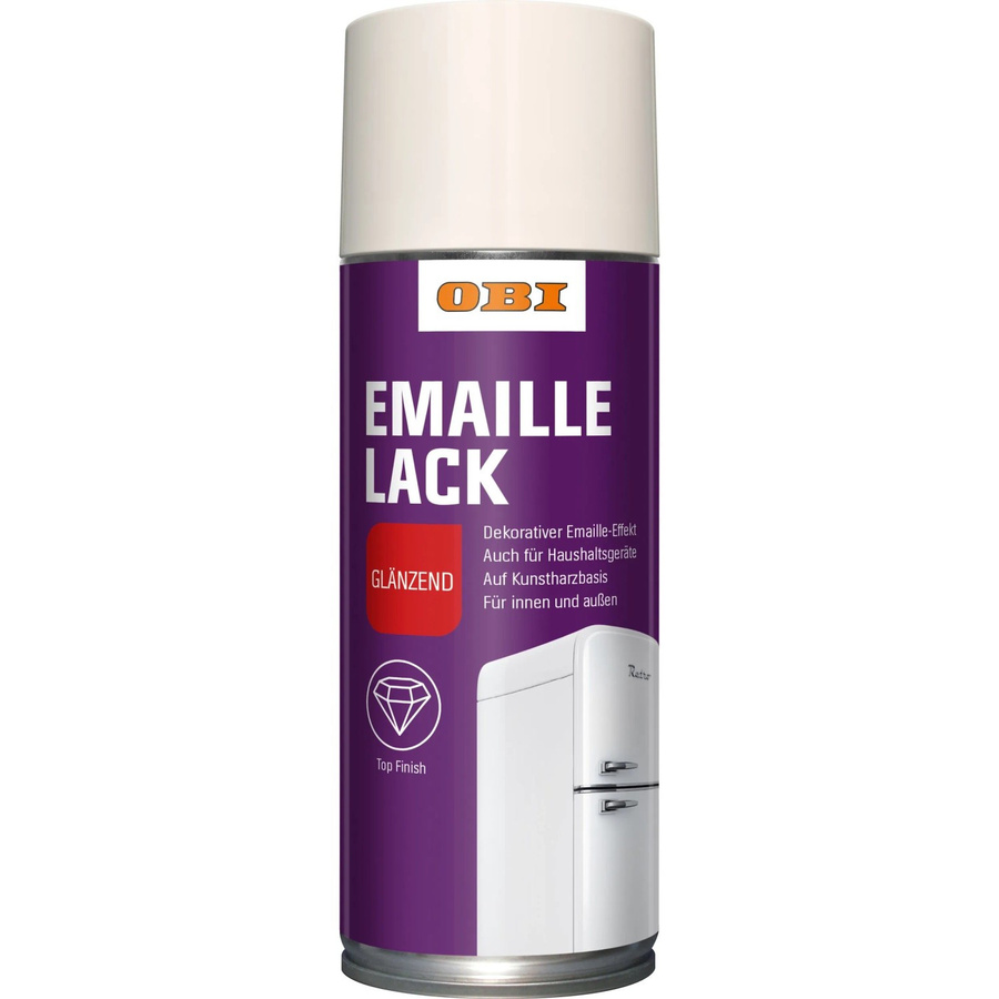 OBI Emaille Lack Spray Weiß glänzend 400 ml - Bild 2
