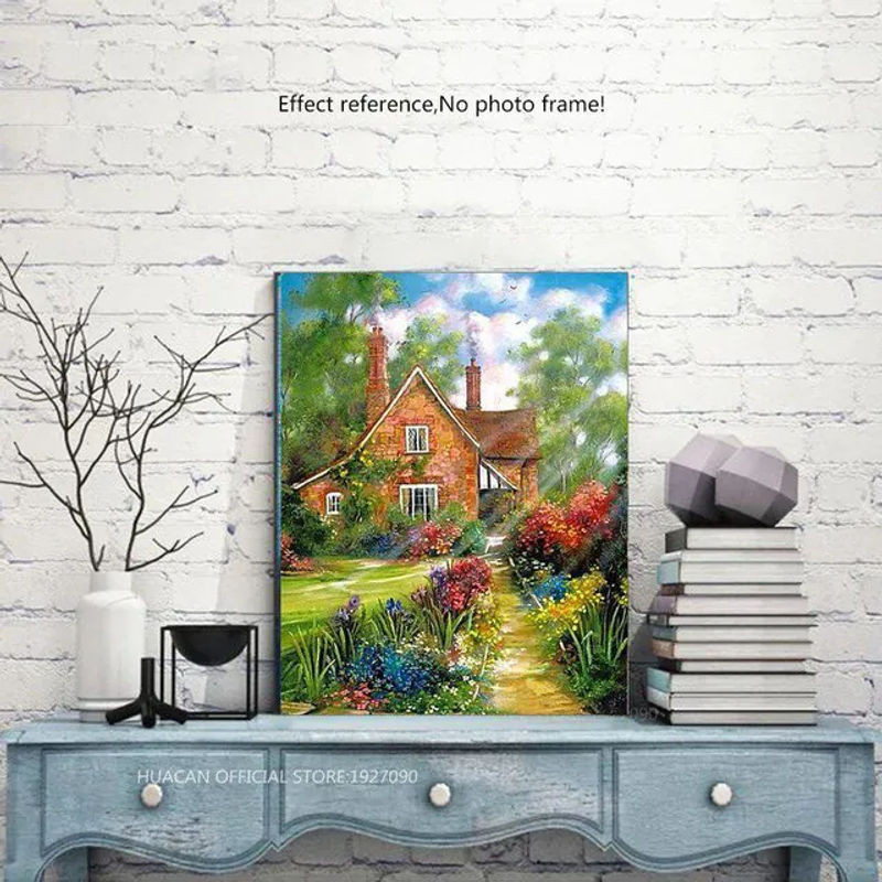 FIYO Diamond Painting Landschaft Mosaik Dekoration Mehrfarbig B: 30 cm x H: 20 cm - Bild 1