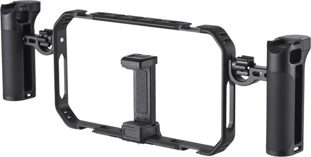 CosyHome Tragbares Smartphone-Video-Rig-Set mit Stabilisator und seitlichen Griffen in Schwarz - Bild 1