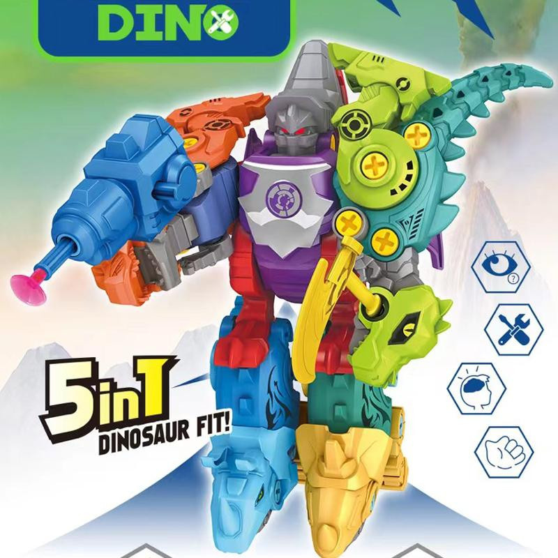 Yiran toy 1 Dinosaurier Transformation Dino Roboter Konstrukteur Set 7-12 Jahre - Bild 2