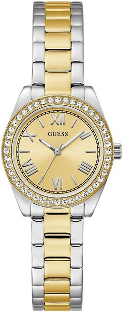 Guess Armbanduhr Mini Luna, Quarz, Edelstahl, Gold, 30 mm, Damen - Bild 1