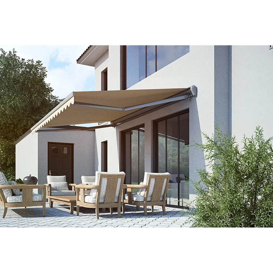 Spettmann Halbkassetten Markise SUN LED mit LED-Beleuchtung, Gestell Anthrazit, Tuch Khaki, rechts, B: 350 cm, T: 250 cm - Bild 2