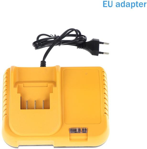 Breaki 21V 0,5A Schnellladegerät für Akku-Elektrowerkzeuge mit Kontrollleuchte und EU-Adapter in Gelb - Bild 1