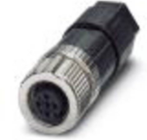 Phoenix Contact 1424655 Sensor-Aktor-Steckverbinder M12 unkonfektioniert, 4-polig, Farbe: Silber - Bild 1