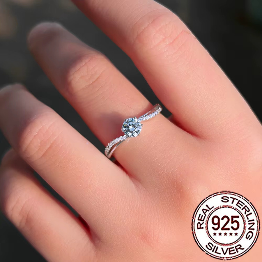 CWWZircons Ringe, 925 Silber, Zirkonia, Damen - Bild 4