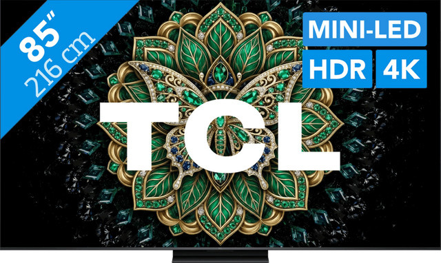 TCL QD Mini-LED 4K UHD Fernseher C69K Pro (2026) 85 Zoll Schwarz - Bild 1