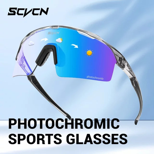 SCVCN Sportsonnenbrille Photochrome, Unisex, Kunststoff - Bild 1