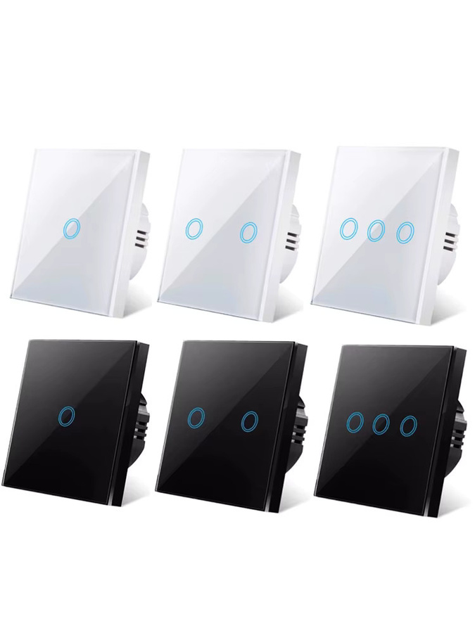 Szaoju LED Touch-Schalter mit Bewegungssensor aus Kristallglas in Schwarz und Transparent - Bild 5