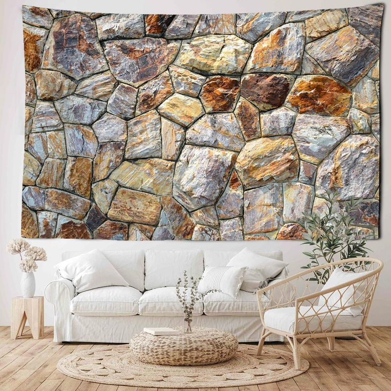 Super Six Wandteppich mit Landschafts- und Engel-Motiv im Bohemian-Stil, mehrfarbig, B: 95 cm, H: 73 cm - Bild 4