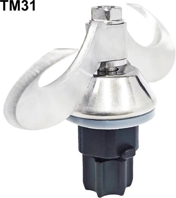 Knetender Teigmischer für Thermomix TM31 in Silber - Bild 1
