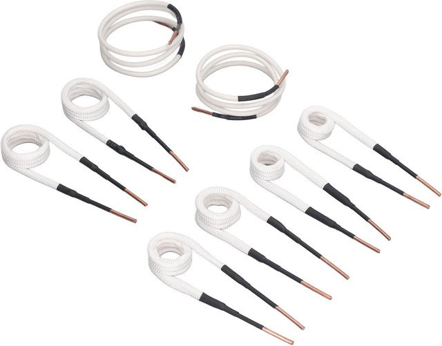 Koogeelife 8er Set Induktionsheizspulen mit Messingkern 3,0 mm zum Entfernen von Schrauben und Muttern in Weiß - Bild 1