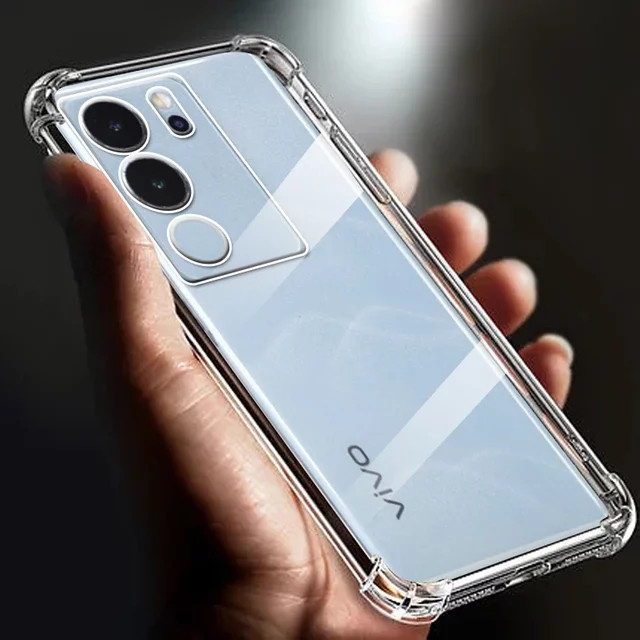 Stoßfeste transparente TPU-Handyhülle mit Airbag-Schutz für Vivo V29 Pro 5G - Bild 1