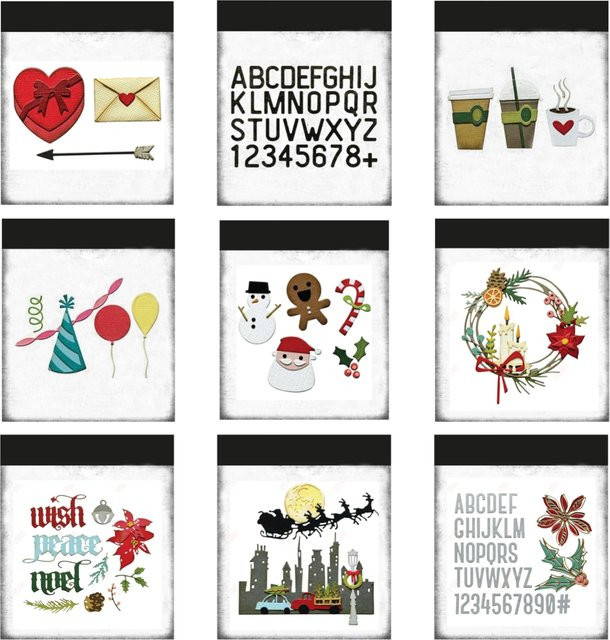 Metall Schneideschablone für Weihnachts-Dekorationen und DIY Scrapbooking in Multicolour - Bild 1