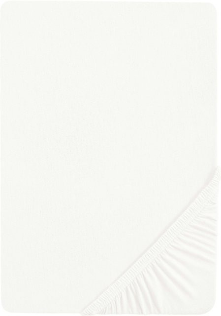 Biberna Premium Frottee-Stretch Spannbettlaken mit Rundumgummi, bügelfrei, 80% Baumwolle - Bild 1