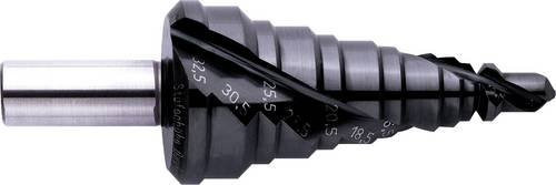 Exact HSS Stufenbohrer mit TiAIN Beschichtung und Zylinderschaft in Silber, Gesamtlänge: 110 mm - Bild 1
