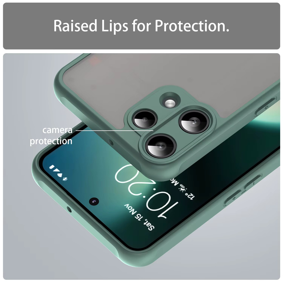 Stoßfeste Armor Bumper Handyhülle für Nothing Phone 3A Lite aus Silikon in Schwarz - Bild 2