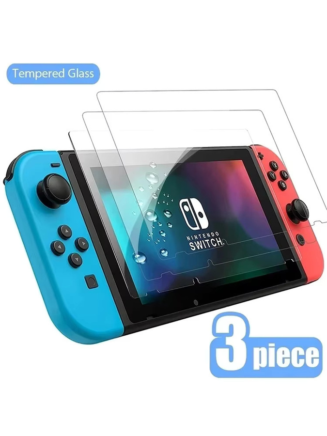 HD Premium Displayschutzfolie aus gehärtetem Glas für Nintendo Switch, Switch OLED und Switch Lite, transparent, kratzfest - Bild 1