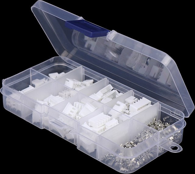 XH Terminal Kit JST Stecker Set mit 230 Teilen, 2,54mm Pitch, Weiß - Bild 1