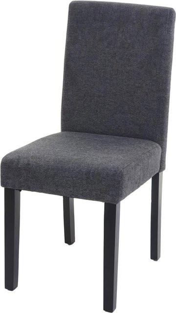 CHEFGASTRO Esszimmerstuhl Klassisch Modern in Anthrazitgrau mit Stoffbezug, B/T/H: 90 x 43 x 56 cm, Sitzhöhe: 45 cm - Bild 1