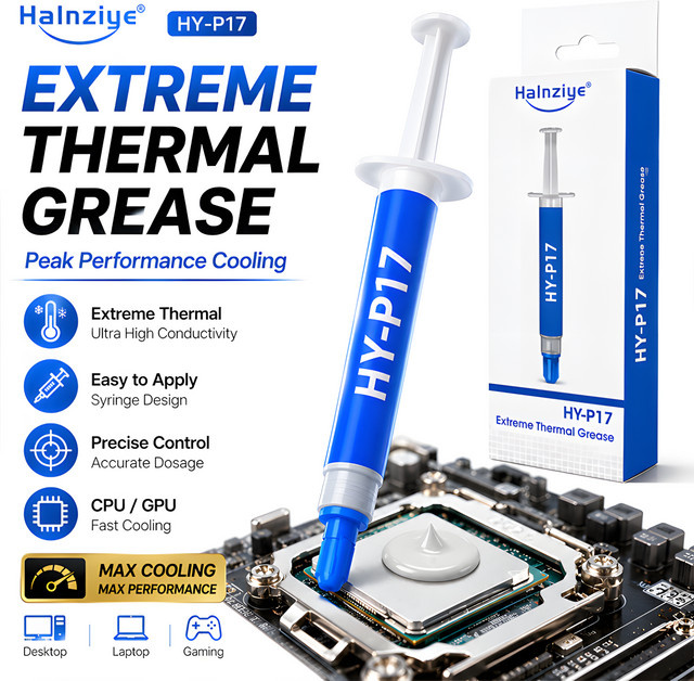 Halnziye HY-P17 Wärmeleitpaste als Silikon-Fett für CPU und Grafikkarte - Bild 1