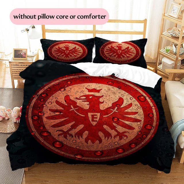 DayByDayLove Eintracht Frankfurt Bettwäsche-Set mit Muster, Rot, B/H: 240 x 220 cm - Bild 1