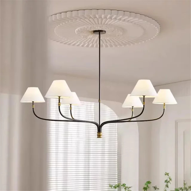 MZISOSOD Vintage Pendelleuchte in Schwarz für Wohnzimmer, Schlafzimmer und Esszimmer - Bild 1