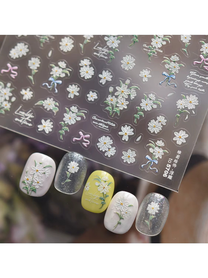 NAILFYOU Nagelkunst-Aufkleber, Blumenmuster, Damen - Bild 3