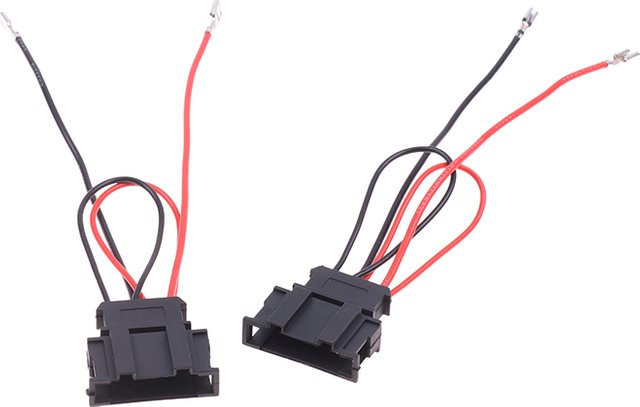 2er-Set Auto Lautsprecher Kabelbaum Adapter für VW Golf und Passat, Farbe: Schwarz - Bild 1